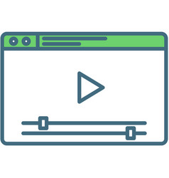 Video App Icon Player Logo Play Button