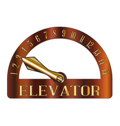 Isolated Elevator Floor Indicator