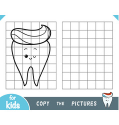 Copy The Picture Game For Children Happy Tooth