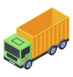 Farm Truck Icon Isometric Style