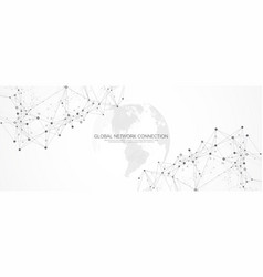 Global Network Connection Banner Design Template