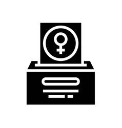 Women Vote Feminism Woman Glyph Icon