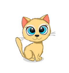 Cute Cats Isolated Funny Characters Flat