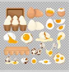 Egg Icons Transparent Set