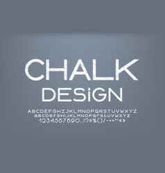 Geometric Font Chalk Design White Color On Gray