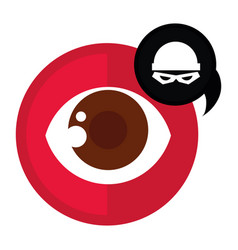 Hacker And Eyeball Surveillance