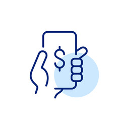 Pay With Your Phone Icon Pixel Perfect Editable