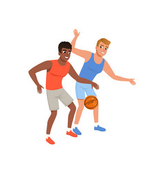 Two Guy Playing In Basketball Active Lifestyle