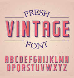 Fresh Vintage Font Poster