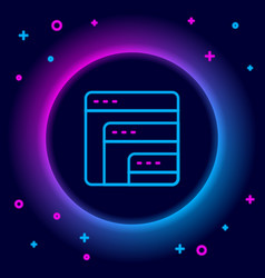 Glowing Neon Line Software Web Developer