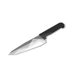 Grayscale Kitchen Knife For Eating Design