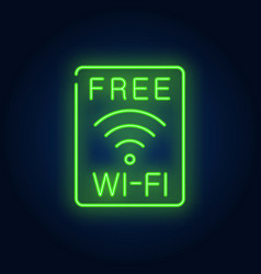 Free Wi-fi Neon Sign