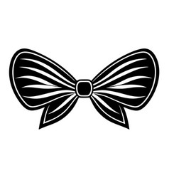 Bow Silhouette On White Background