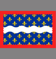 Flag Of Cher In Centre-val De Loire France