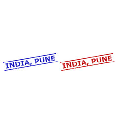 India Pune Stamps With Corroded Texture