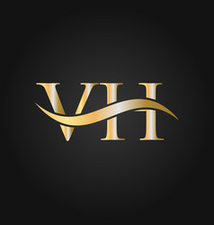 Letter Vh Logo Design Template Vh V H Logo