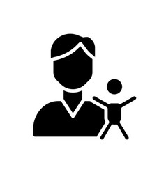 Pediatrics Black Glyph Icon