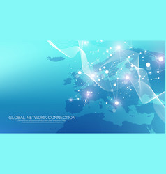 Global Network Connection Banner Design Template