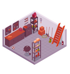 Storeroom Isometric Composition