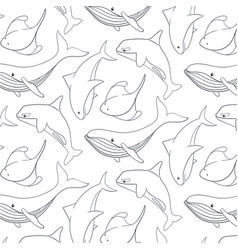 Undersea And Ocean Animals Seamless Pattern