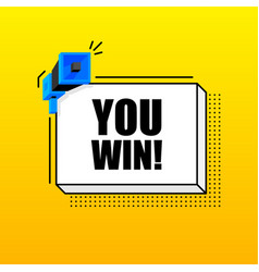 You Win Banner Template Marketing Flyer