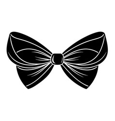 Bow Silhouette On White Background