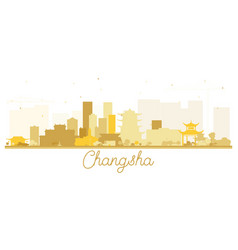 Changsha China City Skyline Silhouette