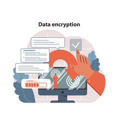 Data Encryption Concept Cybersecurity Measures