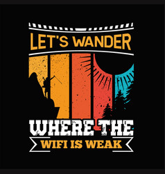 Hiking T-shirt Design