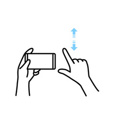 Actions To Operate A Smartphone Zoom