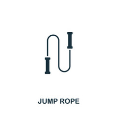 Jump Rope Icon Premium Style Design From Fitness