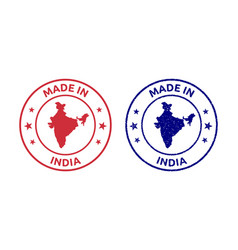 Made In India Labels Set Product Stamp