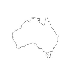 Australia Stylized Outline Map