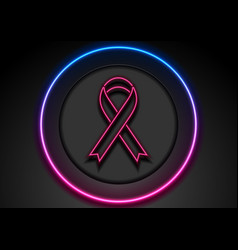 Breast Cancer Awareness Month Neon Laser Pink