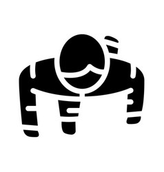 People Walking Top View Glyph Icon