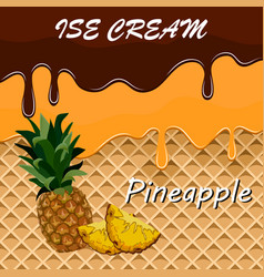 Chocolate Pineapple Ice Cream