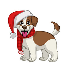 Cute Jack Russel Puppy Of Christmas