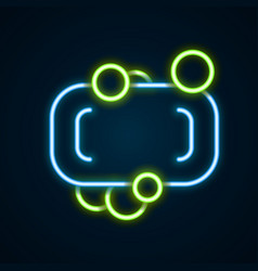 Glowing Neon Line Bar Of Soap Icon Isolated