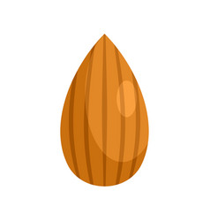 Almond Nut Icon Flat Style