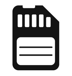 Black Sd Memory Card Icon