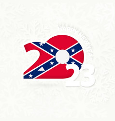 New Year 2023 For Confederate On Snowflake