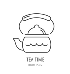 Tea and coffee logos Royalty Free Vector Image
