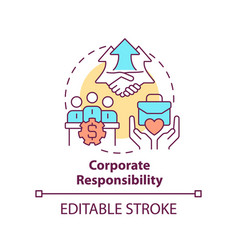 Corporate Responsibility Concept Icon