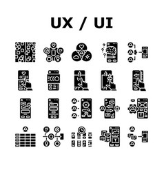 Ui Ux Digital Develop Code App Icons Set