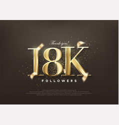 Luxury Gold Thank You 18k Followers Greetings