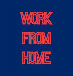 Work From Home Typography Design Elements