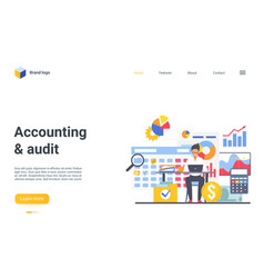 Accounting And Audit Landing Page Template