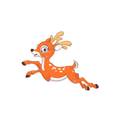 Cute Deer Cartoon Running Design