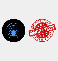 Radio Bug Icon And Distress Identity Theft