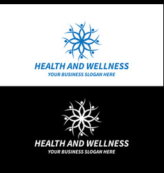 Wellness Fitness Gym Yoga Logo